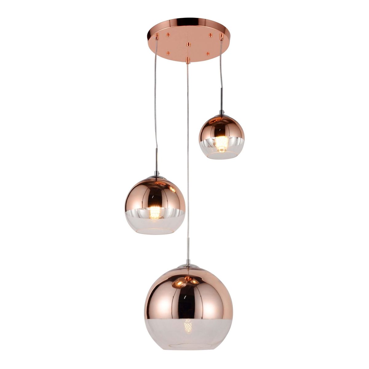 

Подвесная люстра Lumina Deco Veroni LDP 1029-3 R.GD, Розовое золото, LDP 1029-3 R.GD Veroni