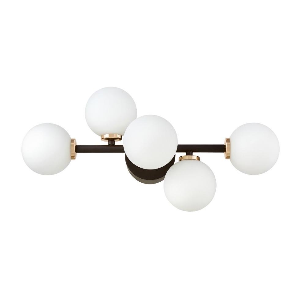 

Настенный светильник Lumina Deco Marsiada LDW 6033-5 BK+F.GD, Черный, LDW 6033-5 BK+F.GD Marsiada