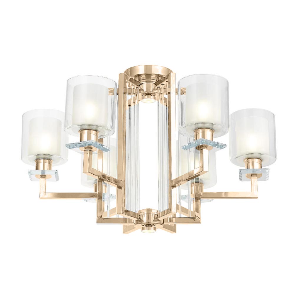 

Потолочная люстра Lumina Deco Manhattan LDC 8012-6 F.GD, Белый, LDC 8012-6 F.GD Manhattan