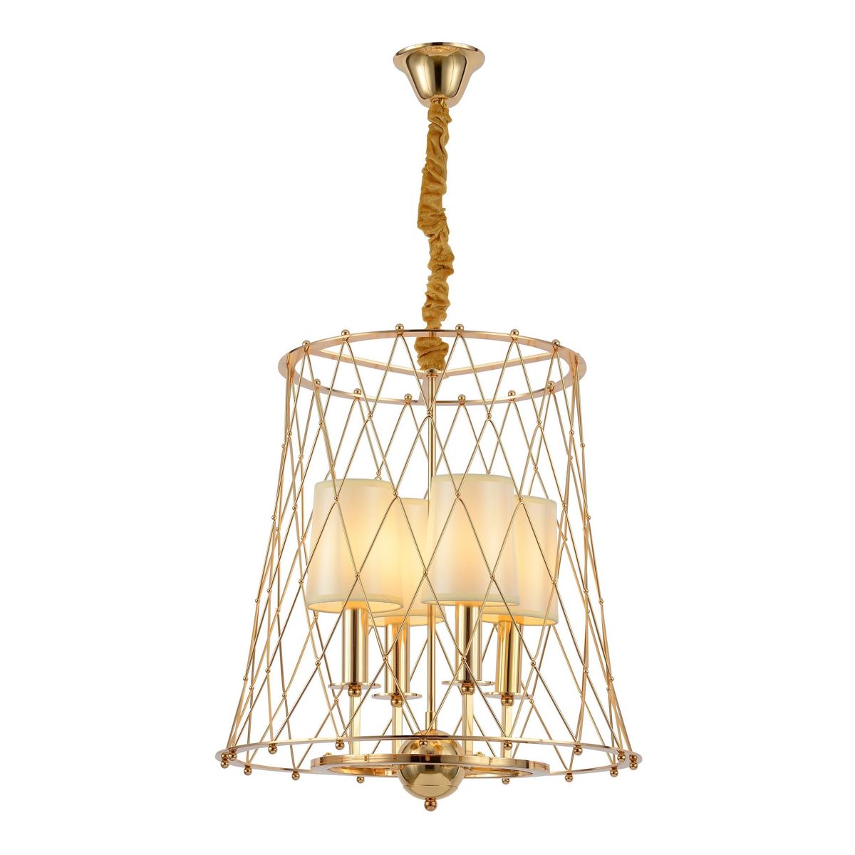 

Подвесная люстра Lumina Deco Berton LDP 8013-4 F.GD, Кремовый, LDP 8013-4 F.GD Berton