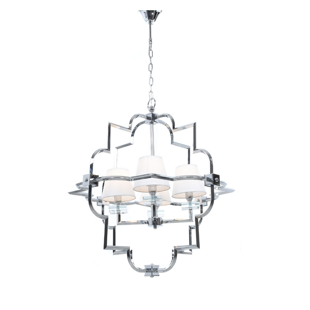 

Подвесная люстра Lumina Deco Baltimore LDP 8020-4 CHR+WT, Белый, LDP 8020-4 CHR+WT Baltimore
