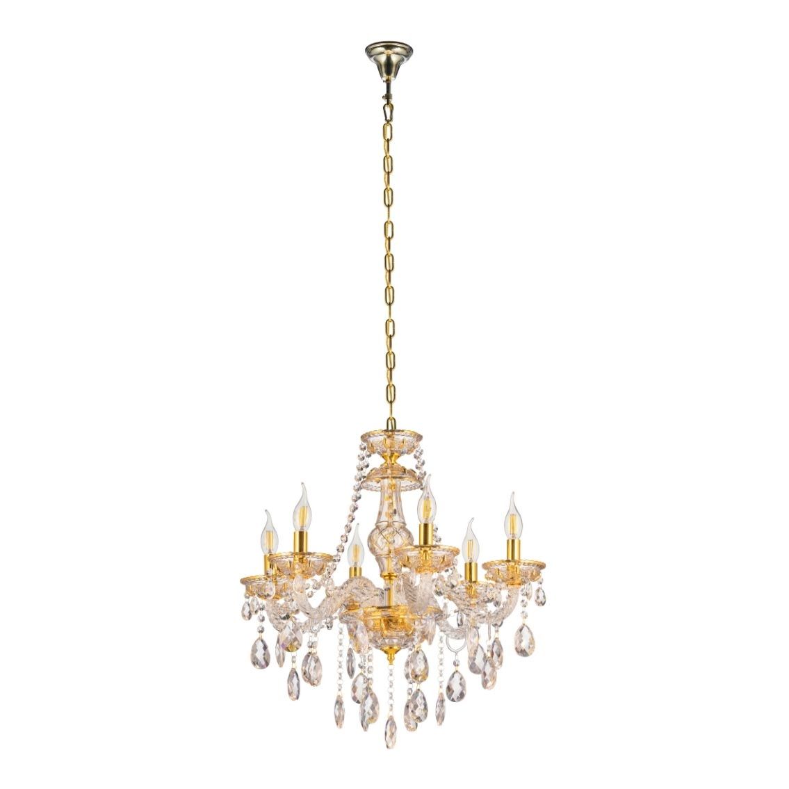 

Подвесная люстра Lumina Deco Eliza LDP 7025-6 GD, Золотой, LDP 7025-6 GD Eliza
