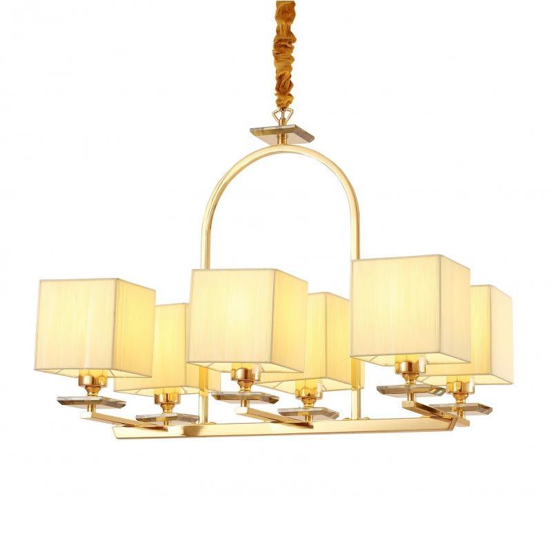 

Подвесная люстра Lumina Deco Liniano LDP 17100-6 GD, Кремовый, LDP 17100-6 GD Liniano