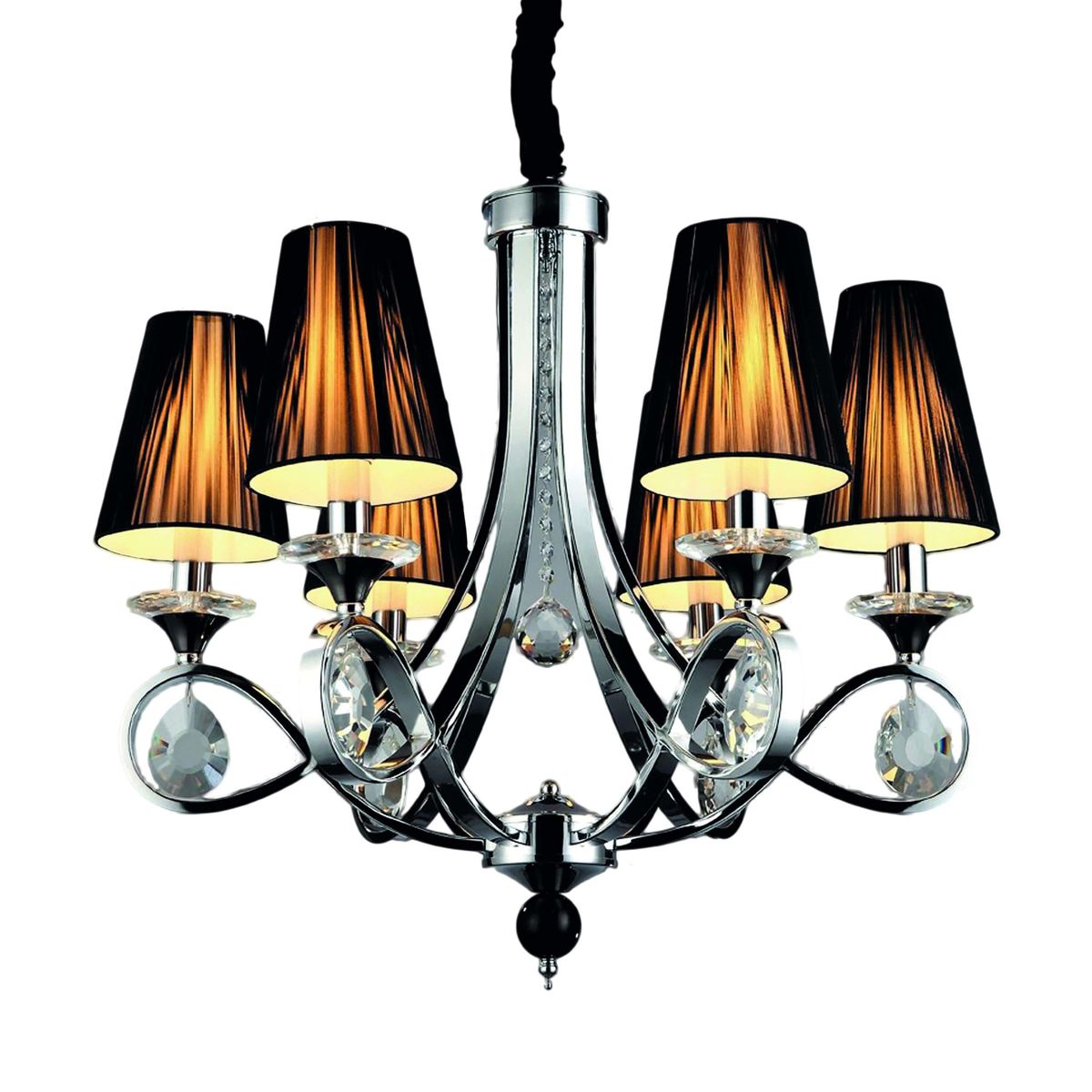 

Подвесная люстра Lumina Deco Negrio LDP 8903-6, Черный, LDP 8903-6 Negrio