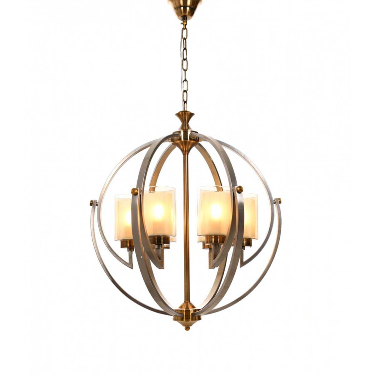 

Подвесная люстра Lumina Deco Bergen LDP 1232-6 SN+MD, Медь, LDP 1232-6 SN+MD Bergen