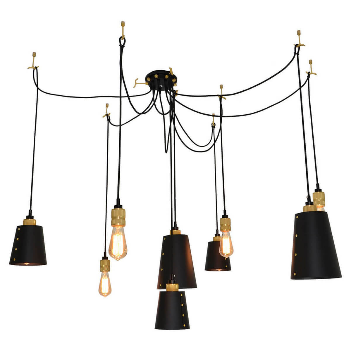 

Подвесная люстра Lussole Loft Shirley GRLSP-9869, Черный, GRLSP-9869 Shirley