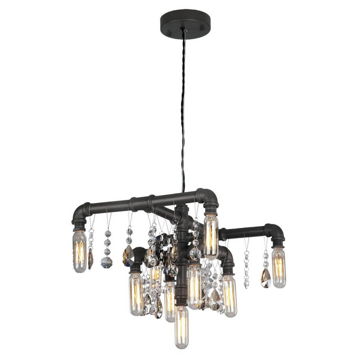

Подвесная люстра Lussole LOFT 9 LSP-9379, Коричневый, LSP-9379 LOFT 9
