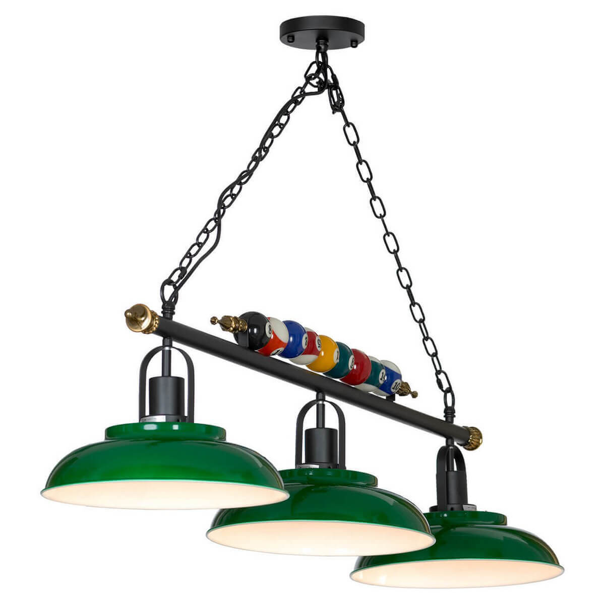 

Подвесная люстра Lussole Loft Badger GRLSP-9542, Зеленый, GRLSP-9542 Badger