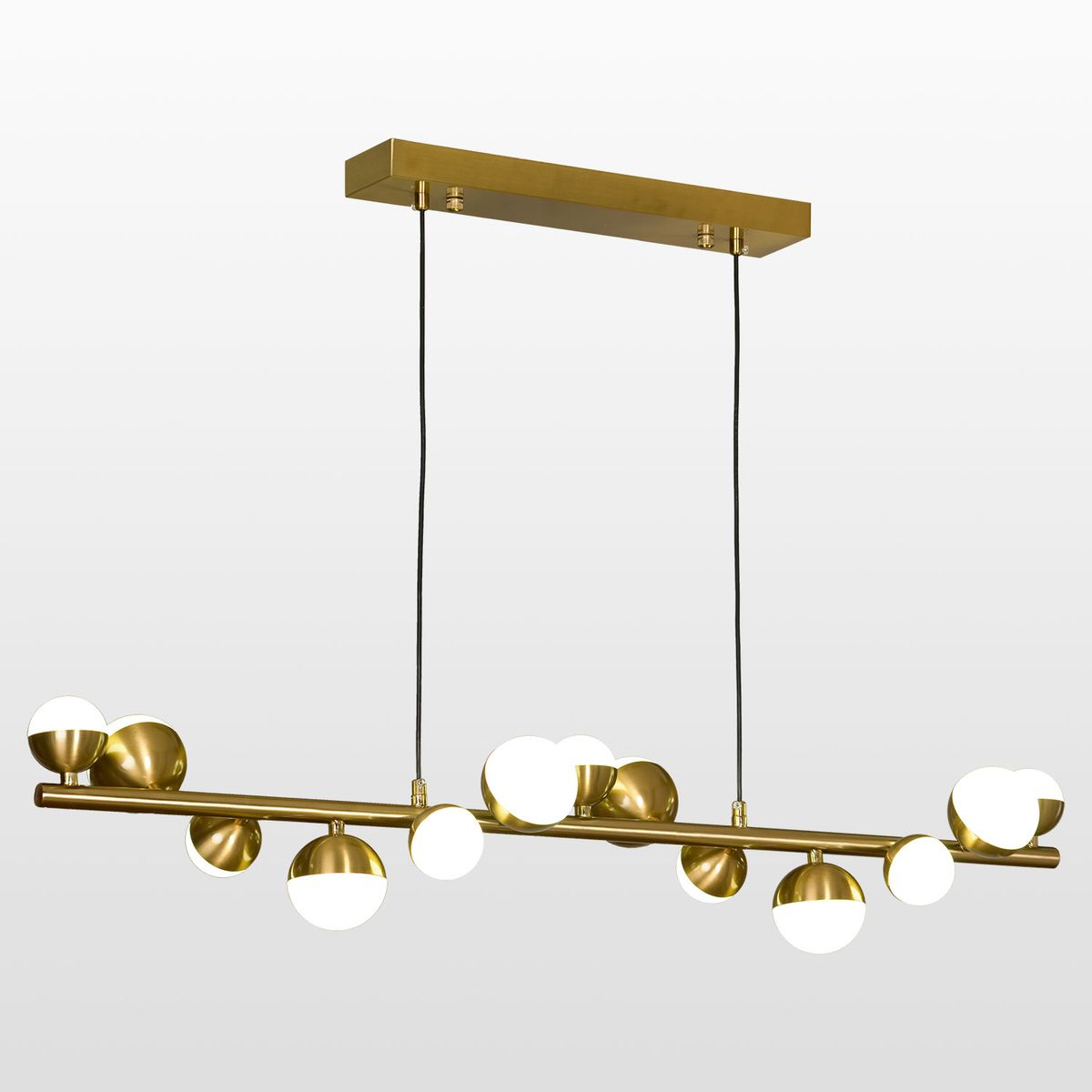 

Подвесная светодиодная люстра Lussole Loft Coosa LSP-8645, Золотой, LSP-8645 Coosa
