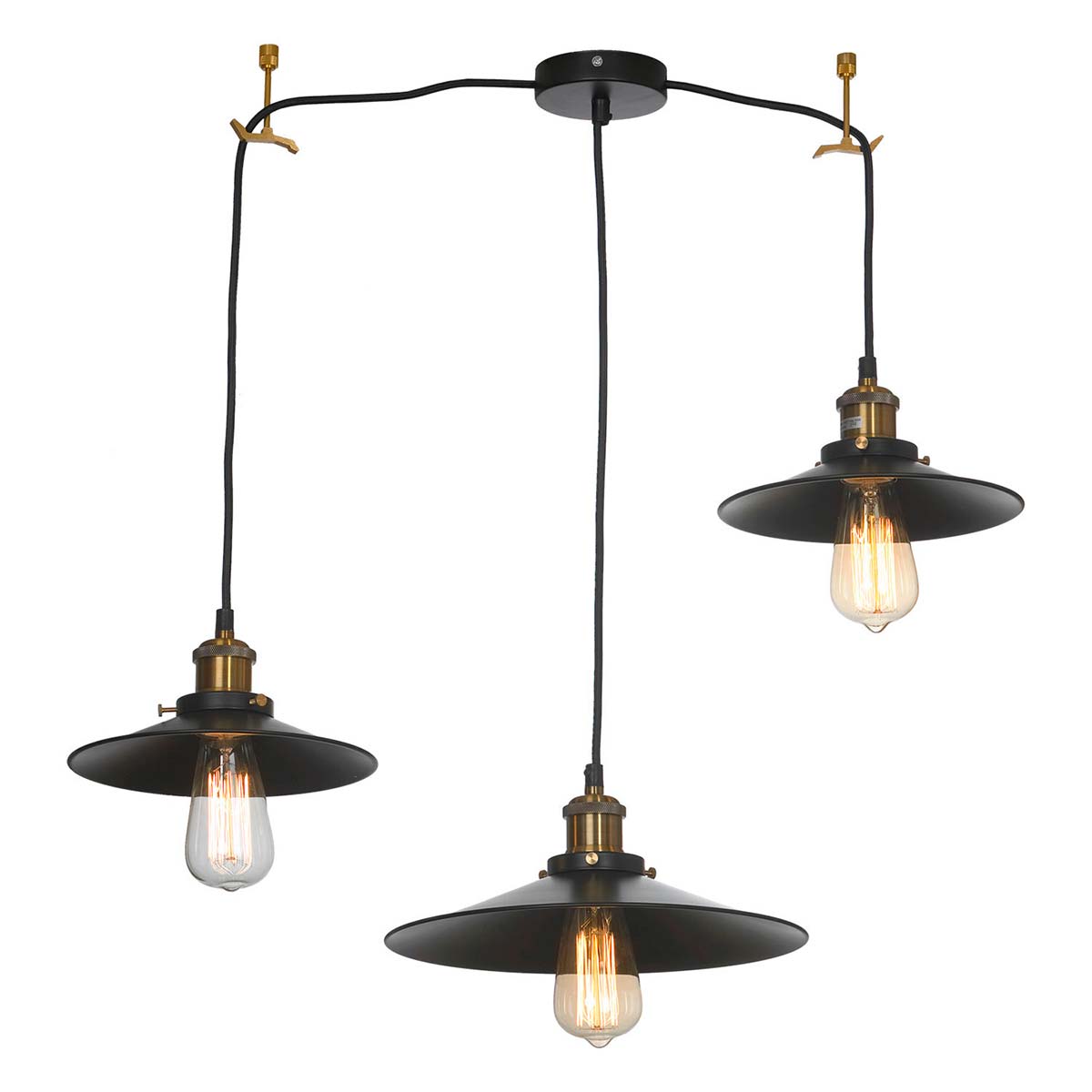

Подвесной светильник Lussole LOFT NEW YORK LSP-9601-3L, Черный, LSP-9601-3L NEW YORK