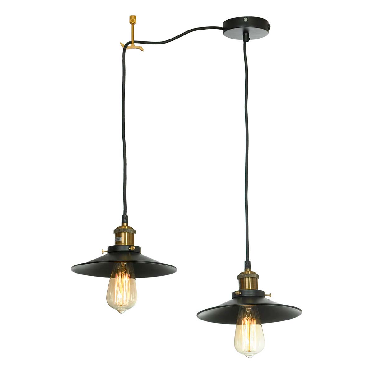

Подвесной светильник Lussole LOFT NEW YORK LSP-9601-2, Черный, LSP-9601-2 NEW YORK