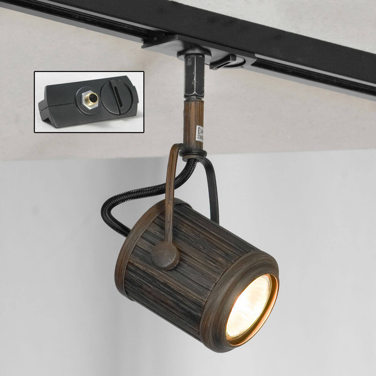 

Трековый светильник однофазный Lussole LOFT Track Lights LSP-9131-TAB, Коричневый, LSP-9131-TAB Track Lights ()