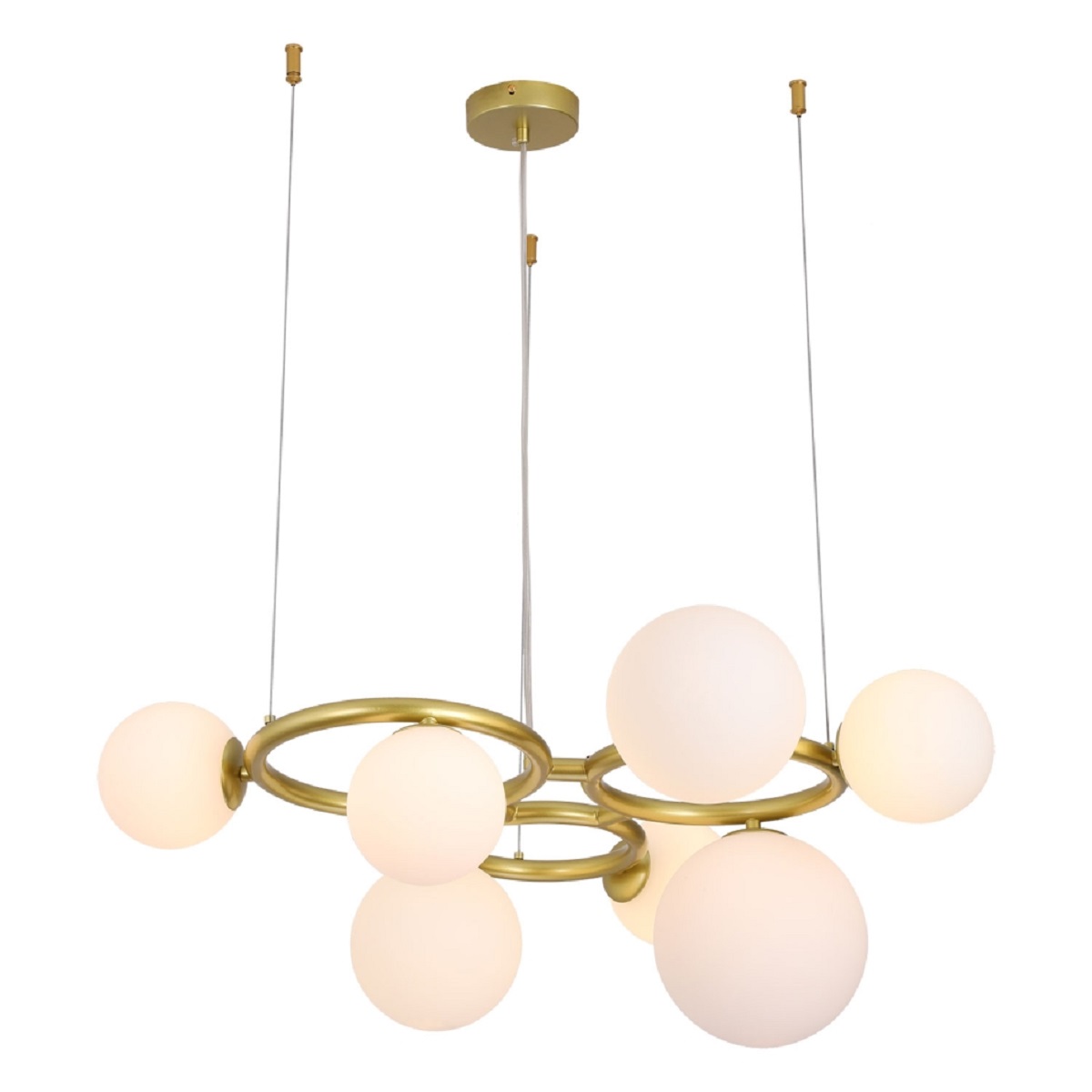 

Подвесная люстра Lussole Loft Downey LSP-8804, Матовое золото, LSP-8804 Downey