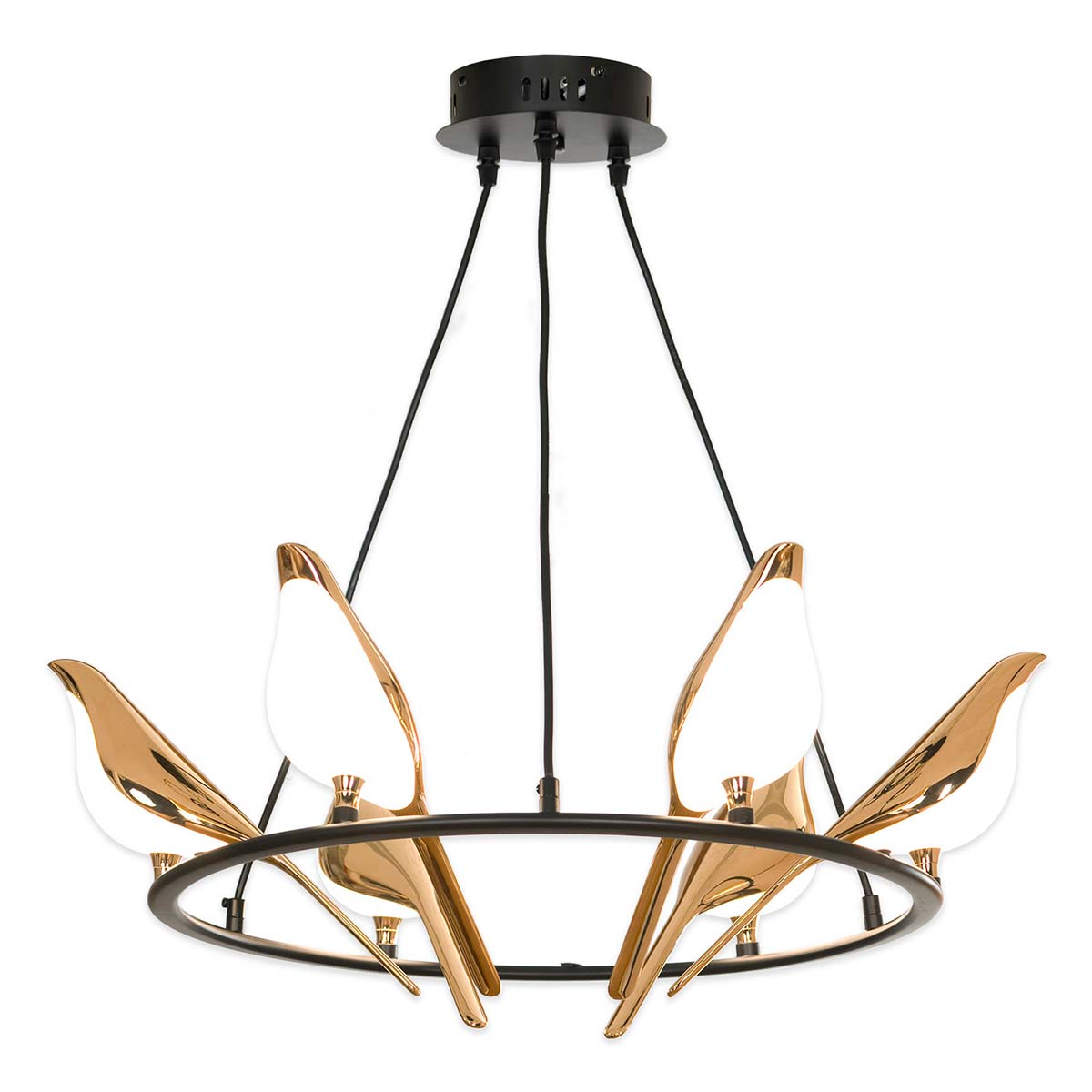 

Подвесная люстра Lussole LOFT Jasper LSP-8641, Золотой, LSP-8641 Jasper