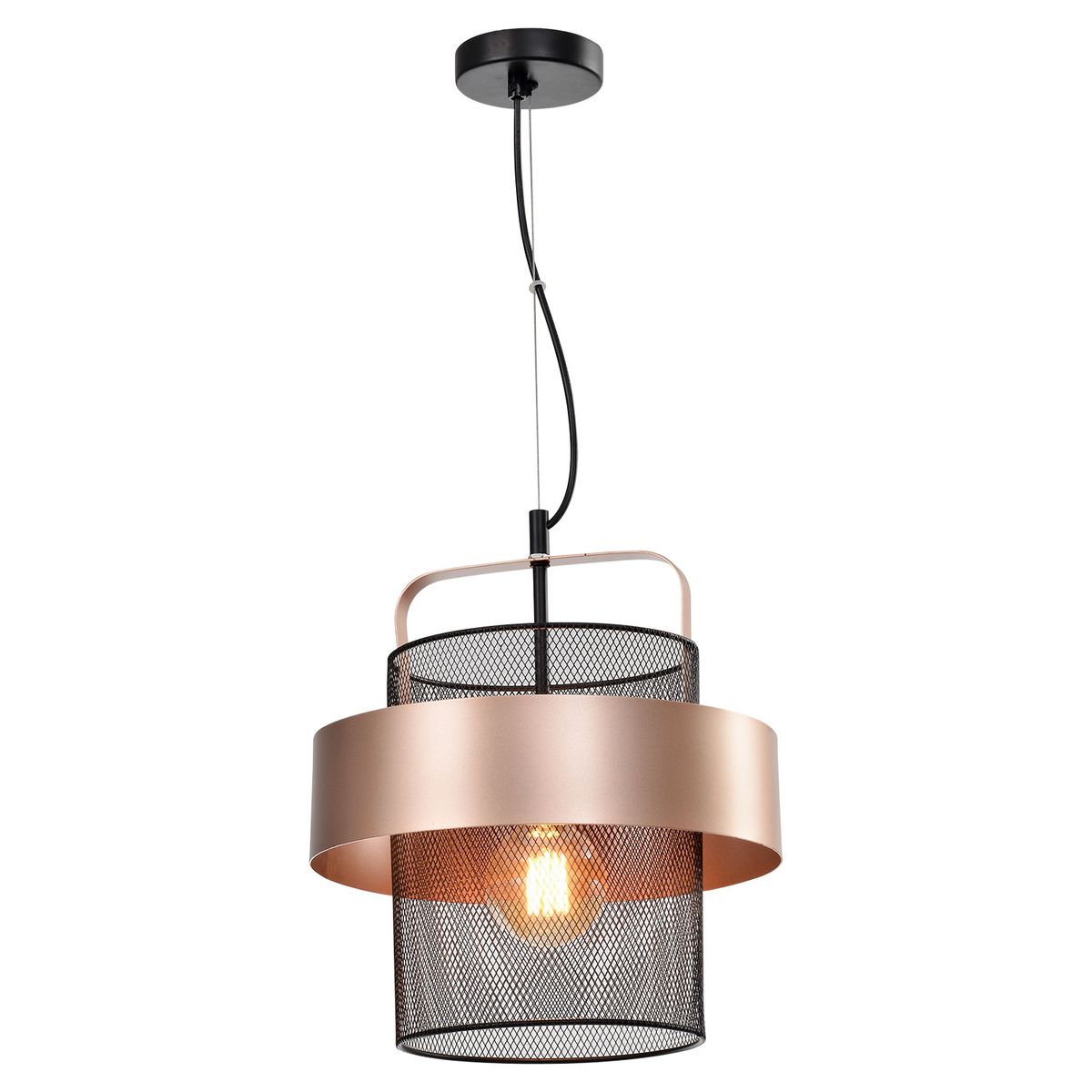 

Подвесной светильник Lussole Loft Bullock LSP-8407, Черный, LSP-8407 Bullock