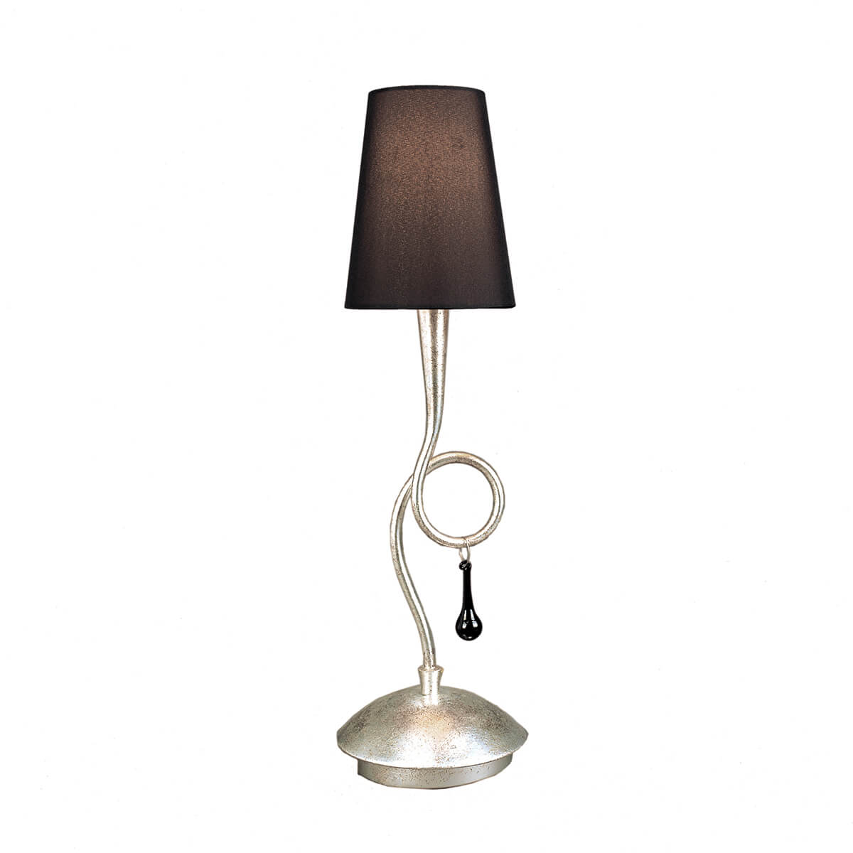 

Настольная лампа Mantra Paola Painted Silver 3535, Черный, 3535 Paola