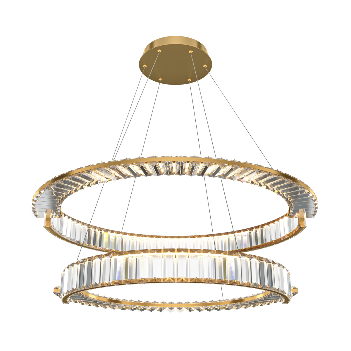 

Подвесная светодиодная люстра Maytoni Krone P097PL-L90G4K, Золотой, P097PL-L90G4K Modern
