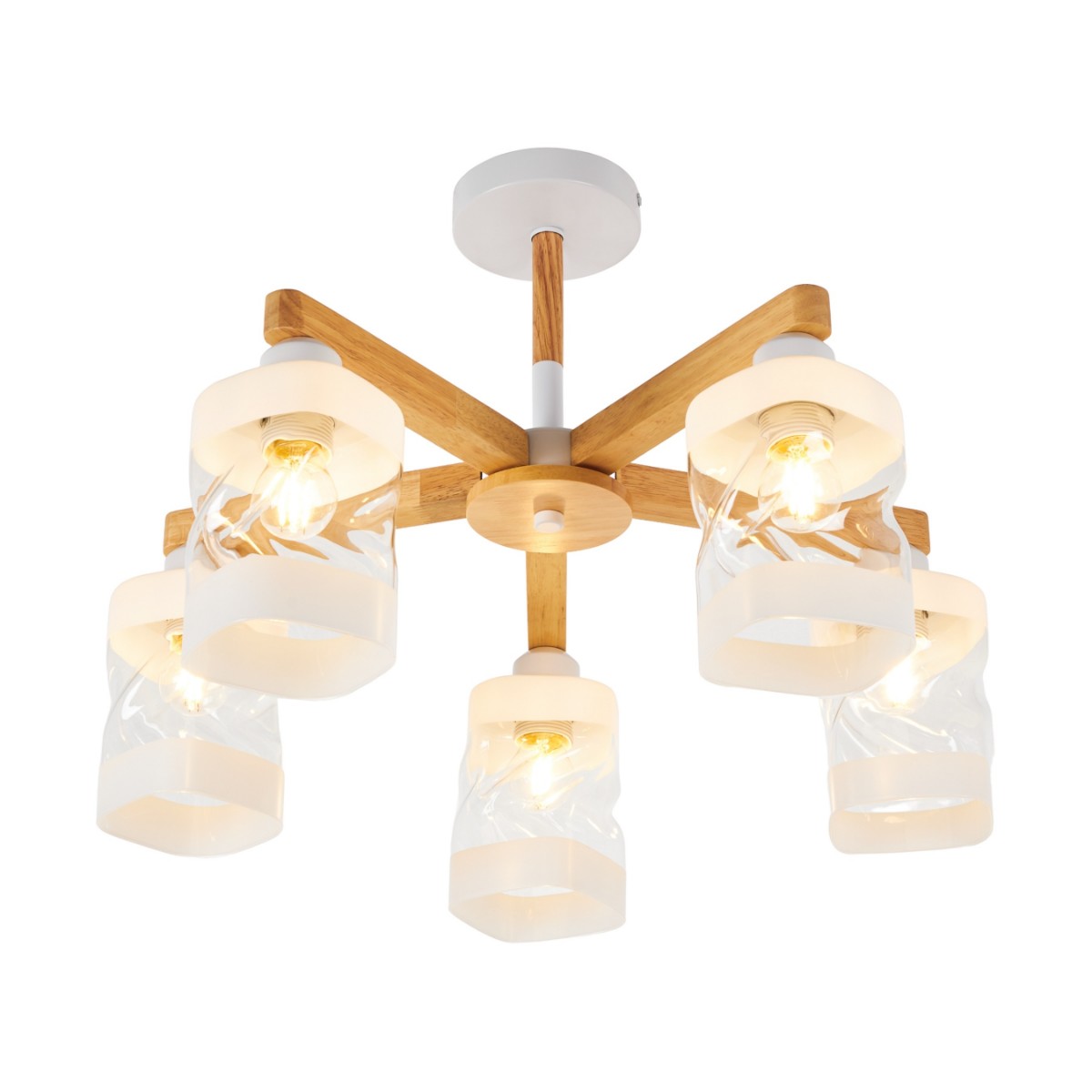 

Потолочная люстра MyFar Olivia MR1821-5C, Дерево, MR1821-5C Olivia