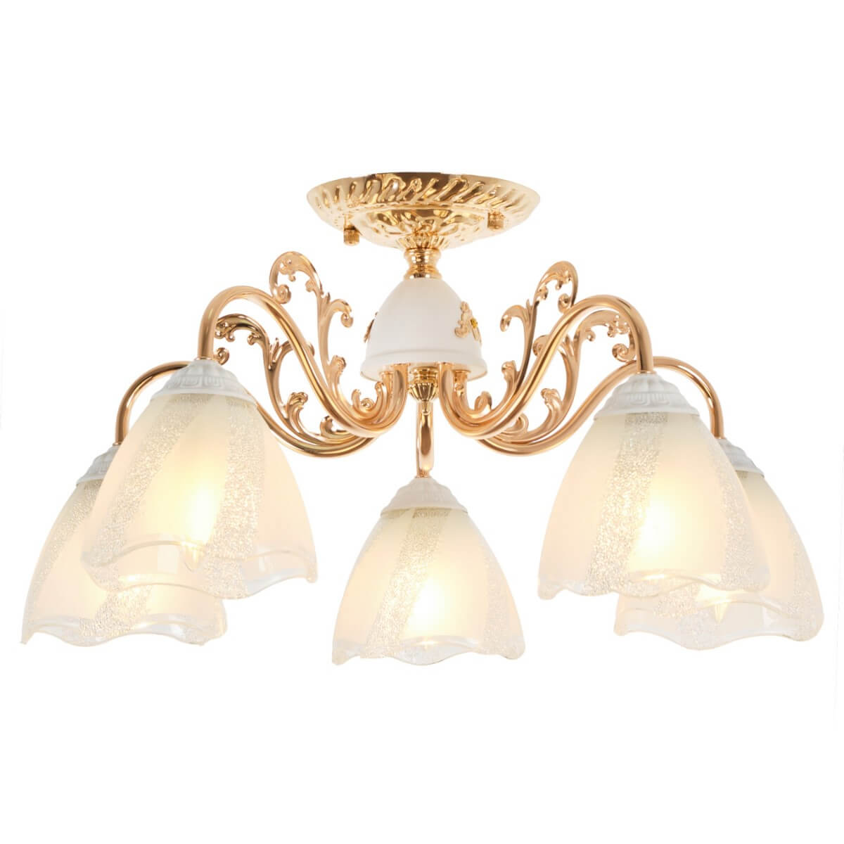 

Потолочная люстра MyFar Nicole MR1661-5C, Золотой, MR1661-5C Nicole