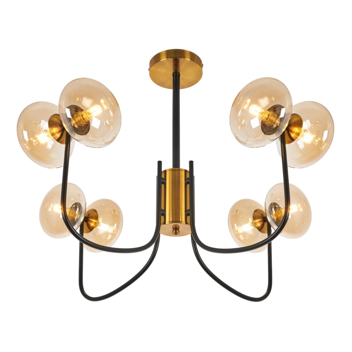 

Потолочная люстра MyFar Scott MR1751-8P, Черный, MR1751-8P Scott