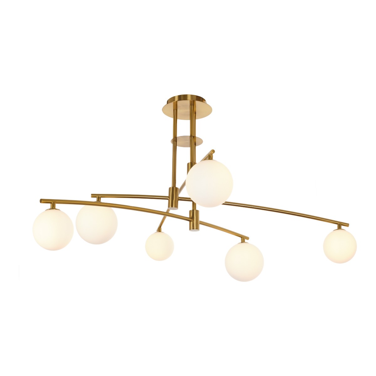 

Потолочная люстра MyFar Stacy MR1012-6C, Золотой, MR1012-6C Stacy