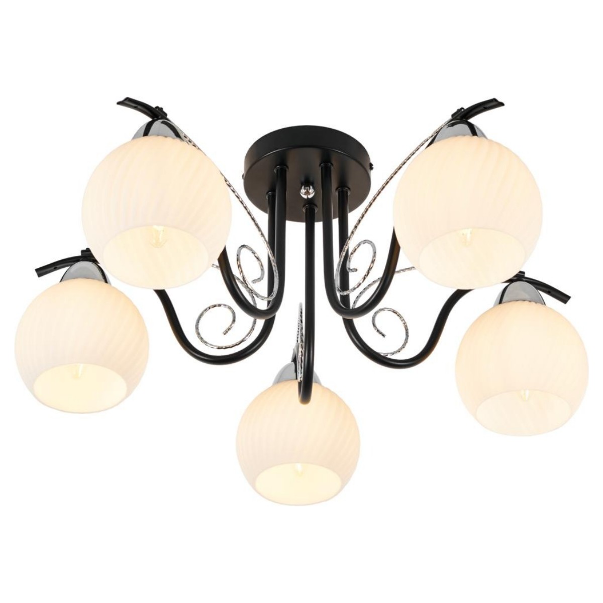 

Потолочная люстра MyFar Daniella MR1570-5C, Черный, MR1570-5C Daniella