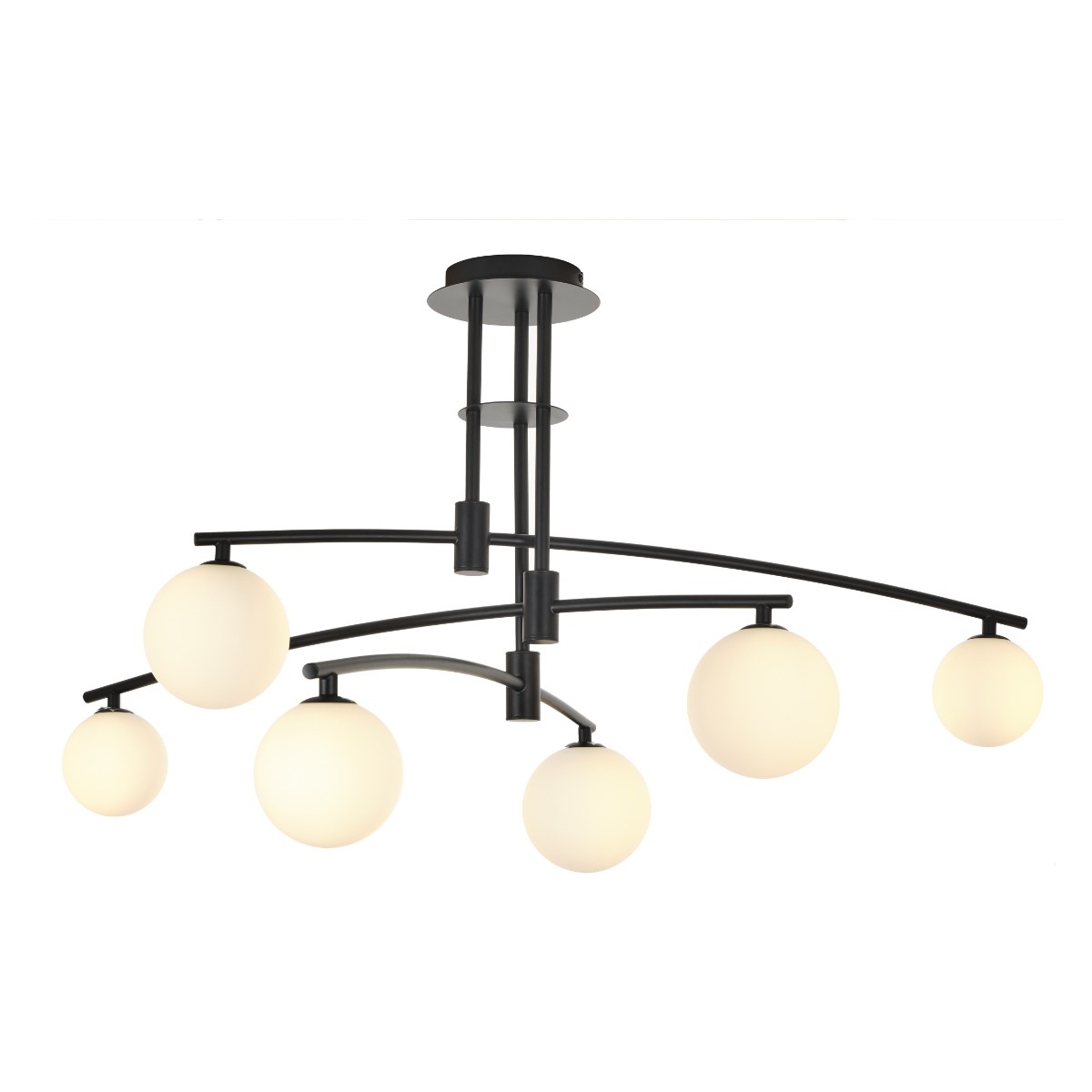 

Потолочная люстра MyFar Stacy MR1013-6P, Черный, MR1013-6P Stacy