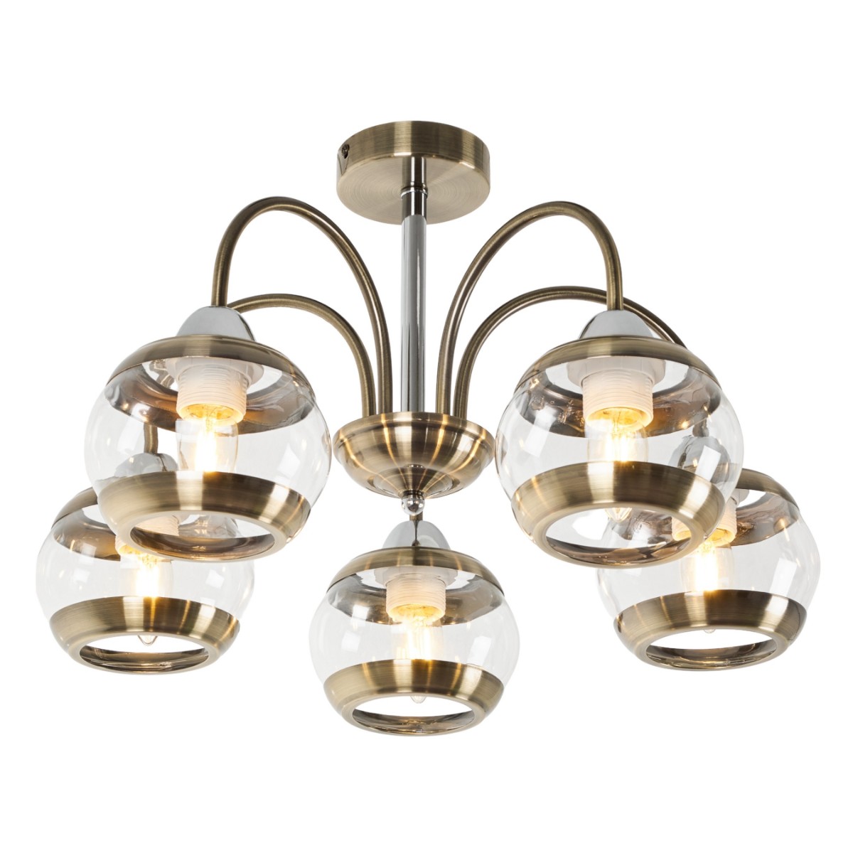 

Потолочная люстра MyFar Kris MR1491-5C, Бронза, MR1491-5C Kris