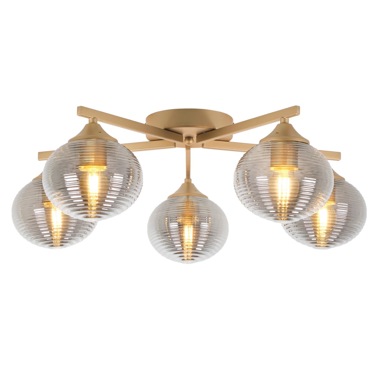 

Потолочная люстра MyFar Gloria MR1800-5C, Золотой, MR1800-5C Gloria