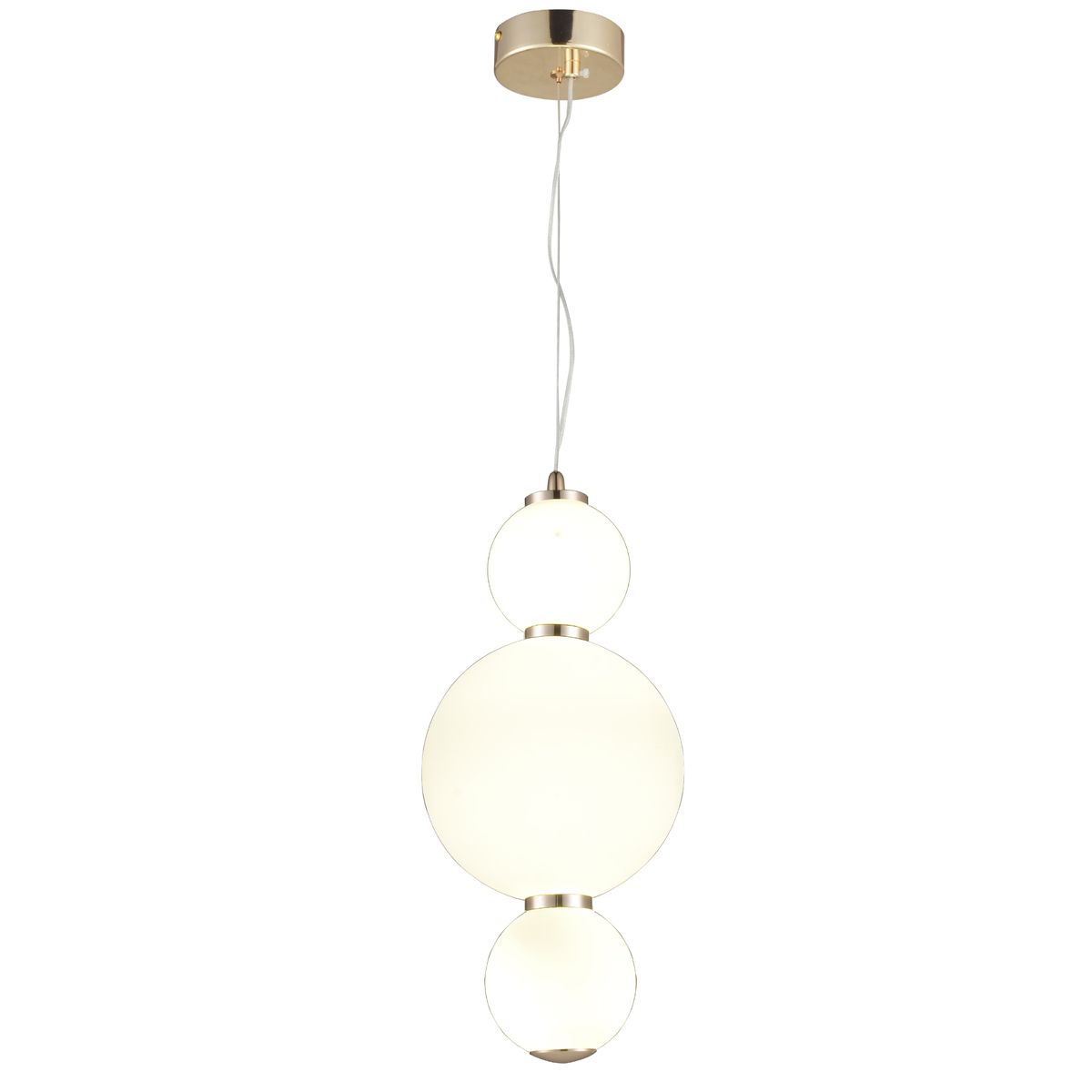 

Подвесной светодиодный светильник Natali Kovaltseva Loft Led Lamps 81100/3C Gold White, Белый, Led Lamps 81100/3C Gold White Loft Led