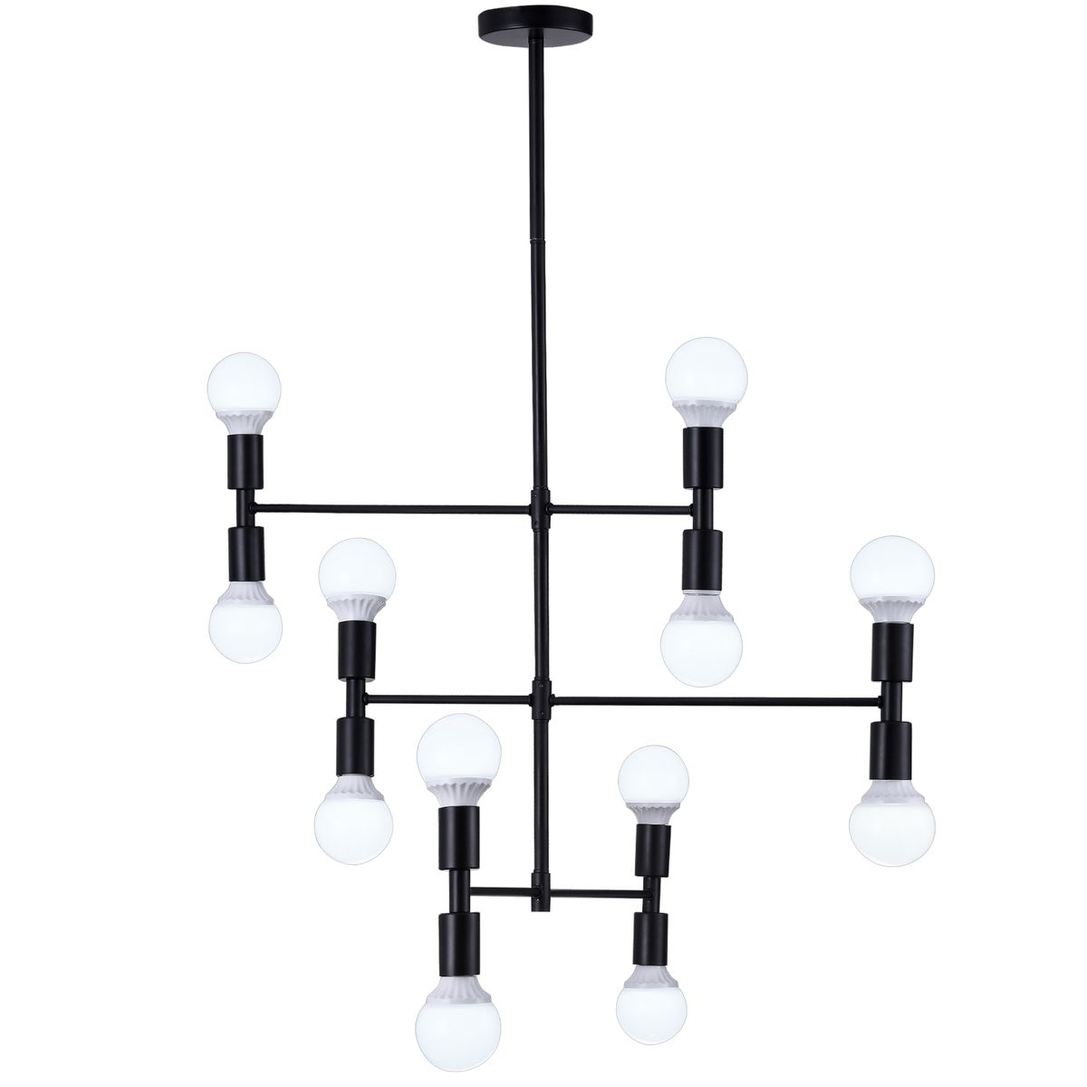 

Подвесная люстра Natali Kovaltseva Loft Lux 75129/12C Black, Белый, Loft Lux 75129/12C Black Loft Lux