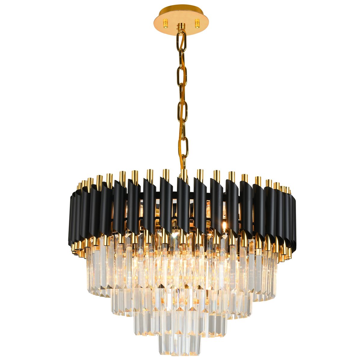 

Подвесная люстра Natali Kovaltseva Darian 76017/10C Gold Black, Черный, Darian 76017/10C Gold Black Darian
