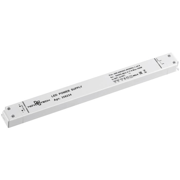 

Блок питания Novotech Kit 24V 100W IP20 4,17A 358234, Белый, 358234 Drive