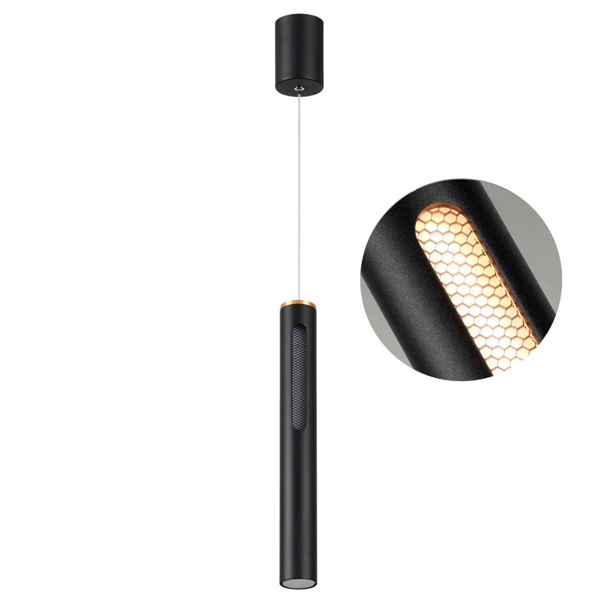 

Подвесной светодиодный светильник Odeon Light Hightech Mali 6643/7L, Черный, 6643/7L Mali
