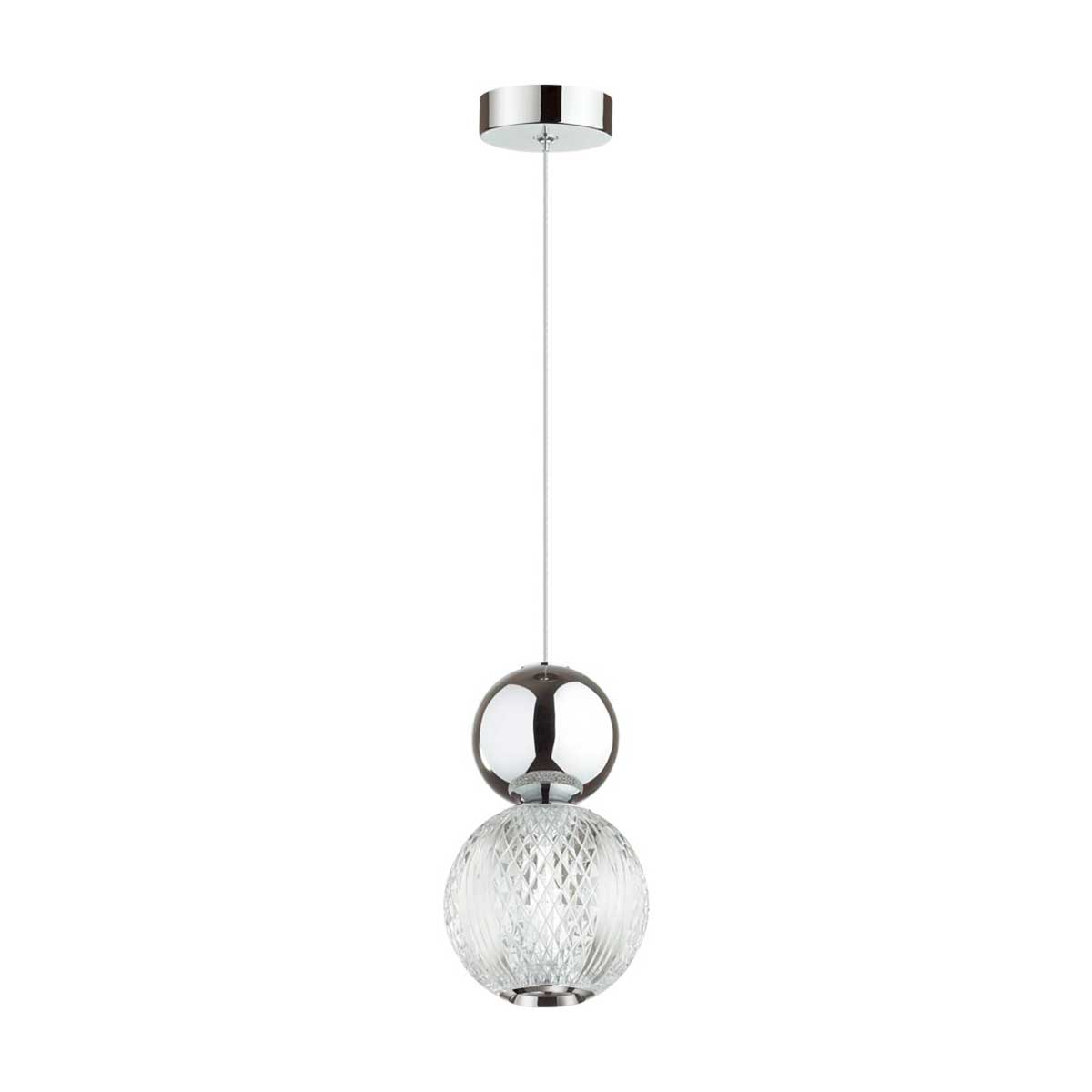 

Подвесной светодиодный светильник Odeon Light Crystal 5007/7L, Хром, 5007/7L Crystal