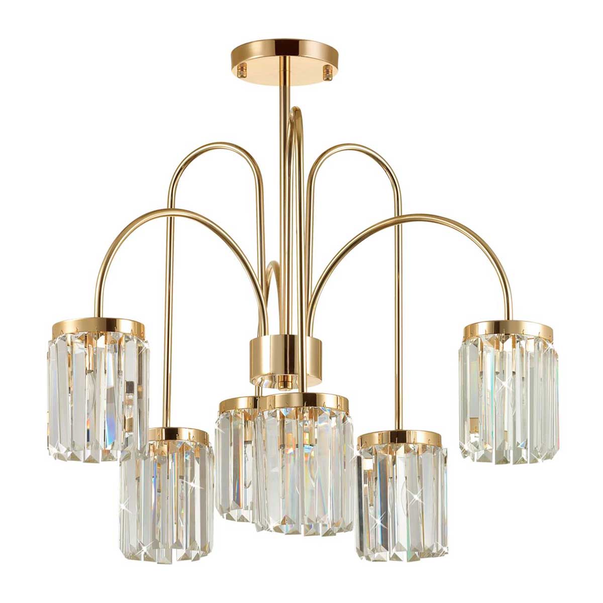 

Подвесная люстра Odeon Light Classic Vassa 4987/6C, Золотой, 4987/6C Vassa