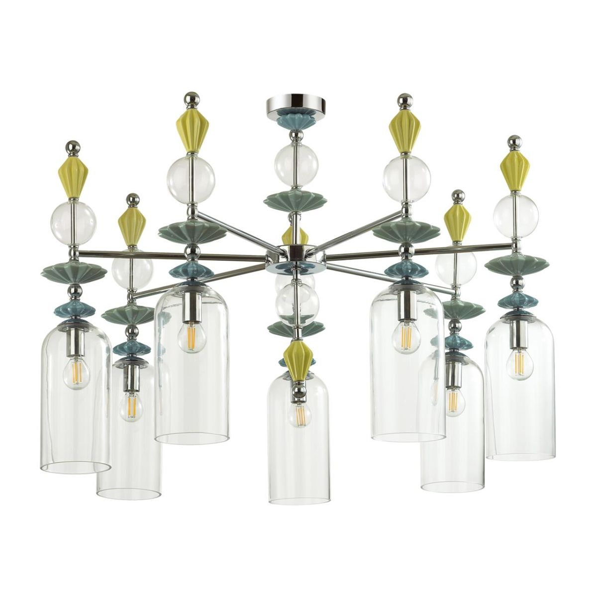 

Подвесная люстра Odeon Light Classic Bizet 4893/7C, Разноцветный, 4893/7C Bizet