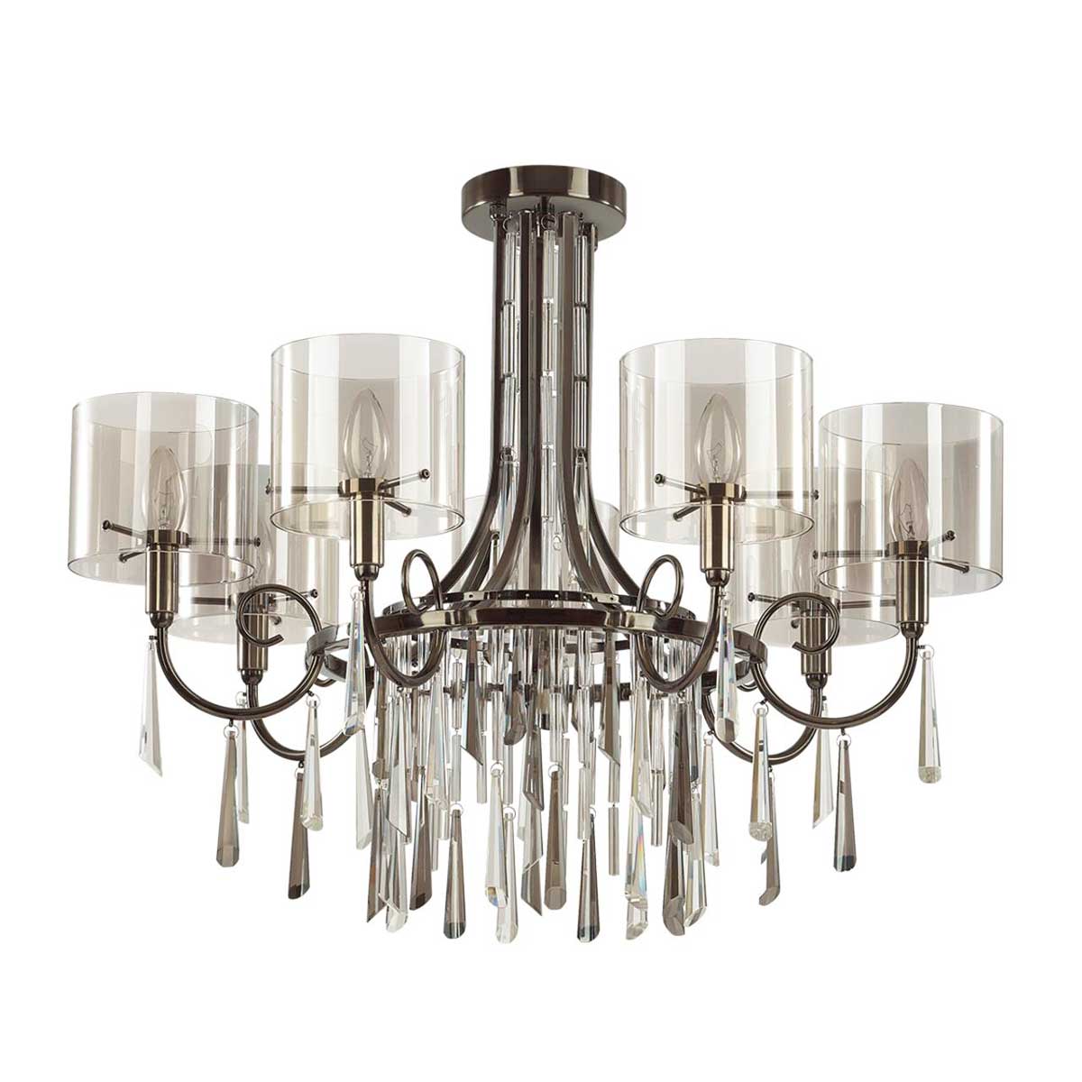 

Подвесная люстра Odeon Light Exclusive Nicole 4890/7, Дымчатый, 4890/7 Nicole