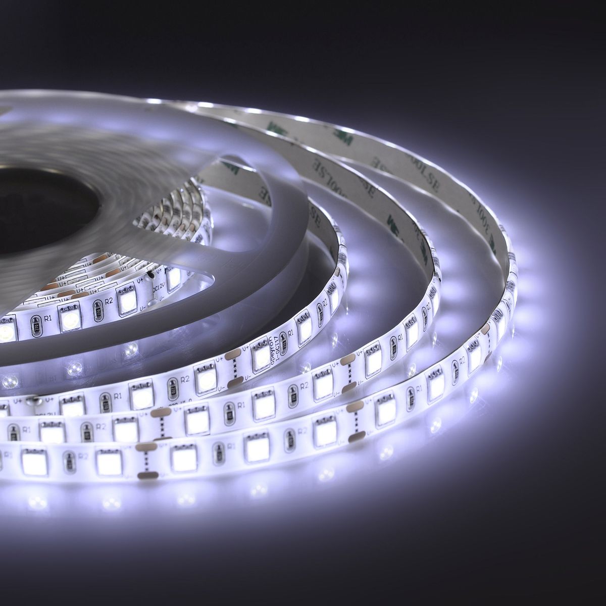 

Светодиодная влагозащищенная лента OGM 14,4W/m 60LED/m 5050SMD холодный белый 5M LSE-157, LSE-157