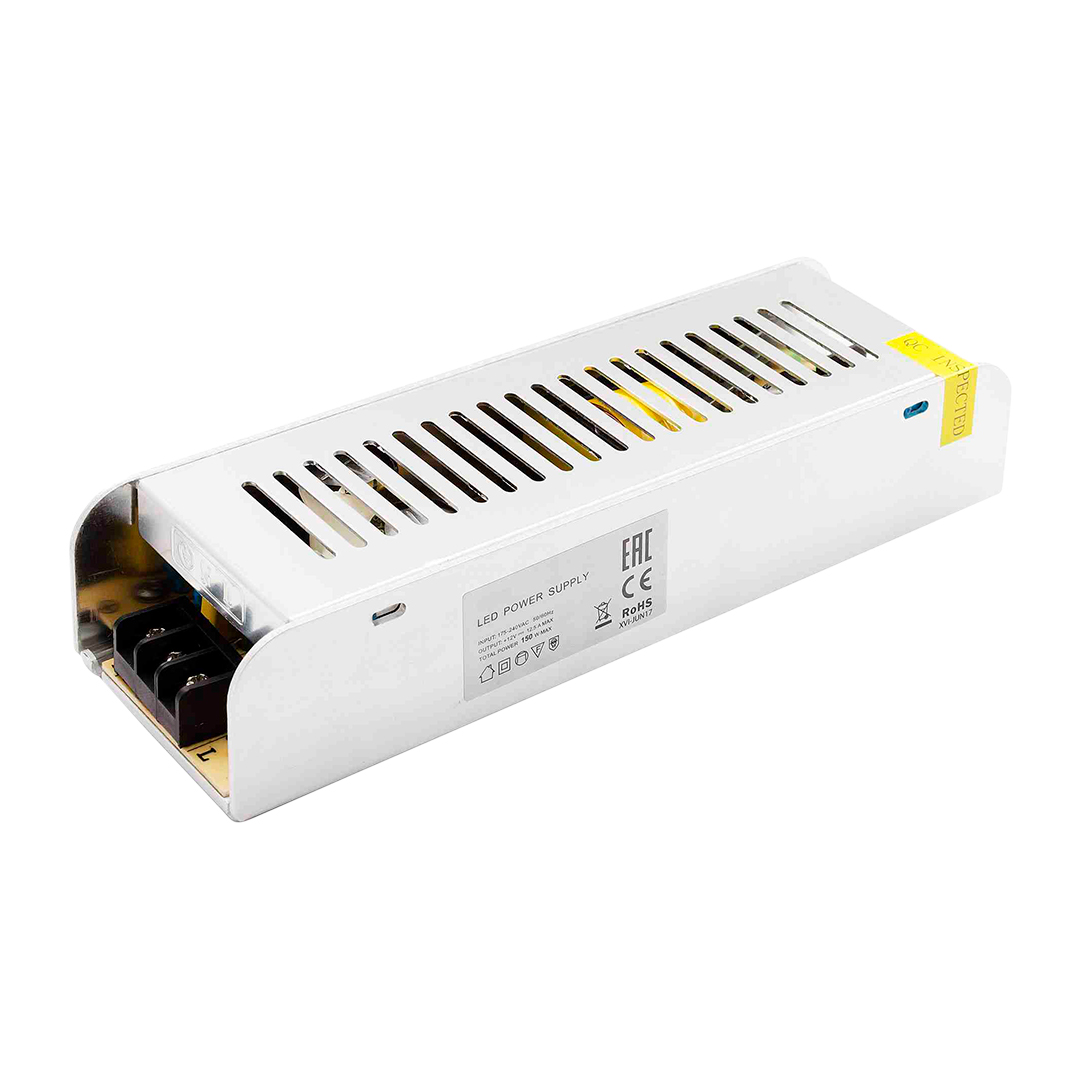 

Блок питания OGM 12V 150W IP20 12,5A PS3-50, Серебро, PS3-50