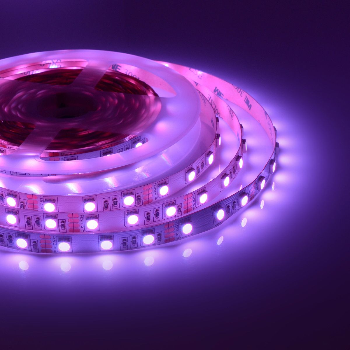 

Светодиодная лента OGM 14,4W/m 60LED/m 5050SMD разноцветная 5M LSE-158, Белый, LSE-158