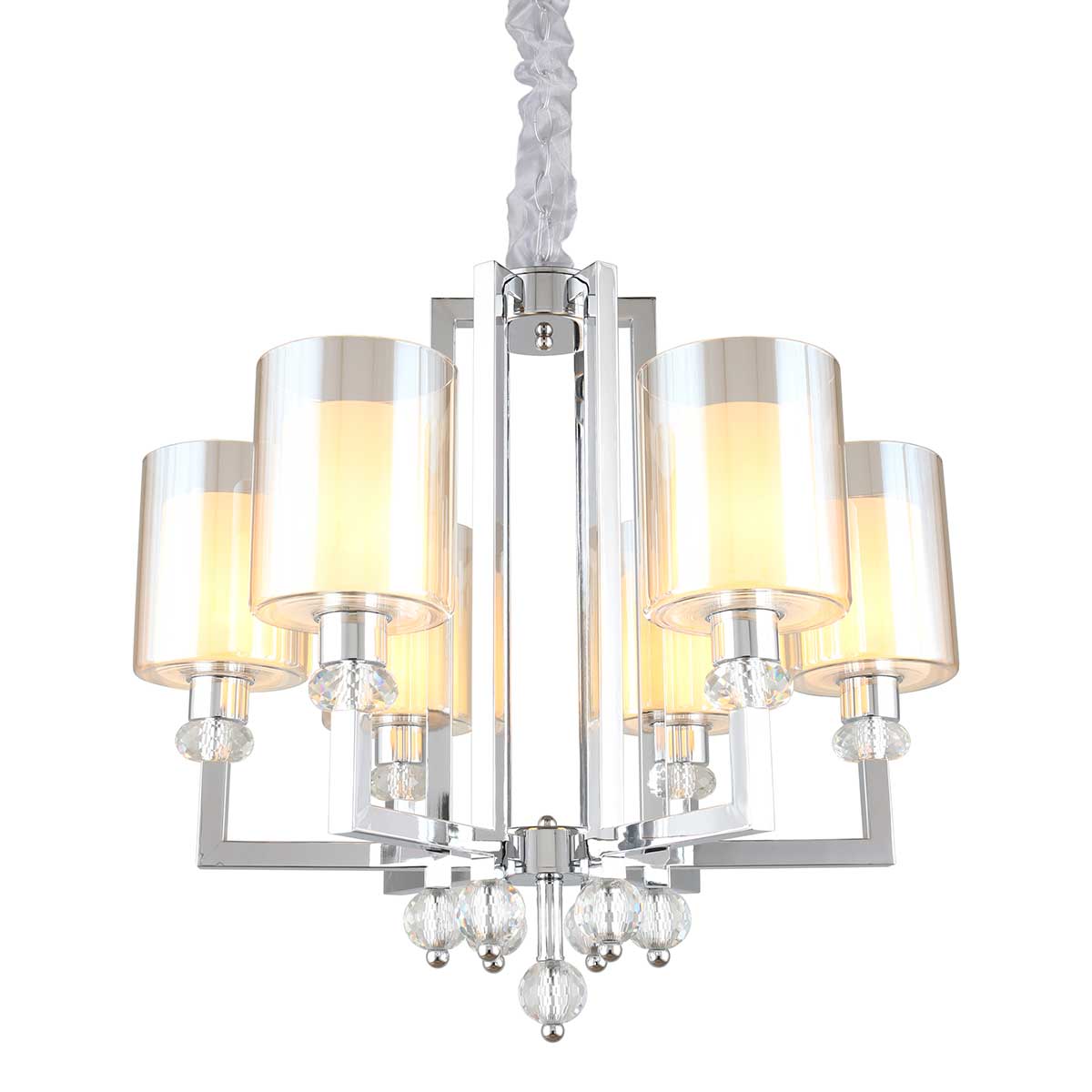 

Подвесная люстра Omnilux Malito OML-79903-06, Хром, OML-79903-06 Malito