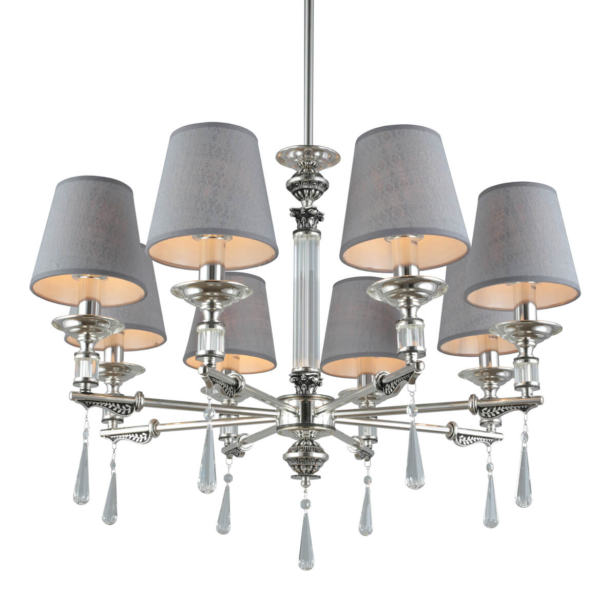 

Подвесная люстра Omnilux Rivoli OML-64203-08, Серый, OML-64203-08 Rivoli