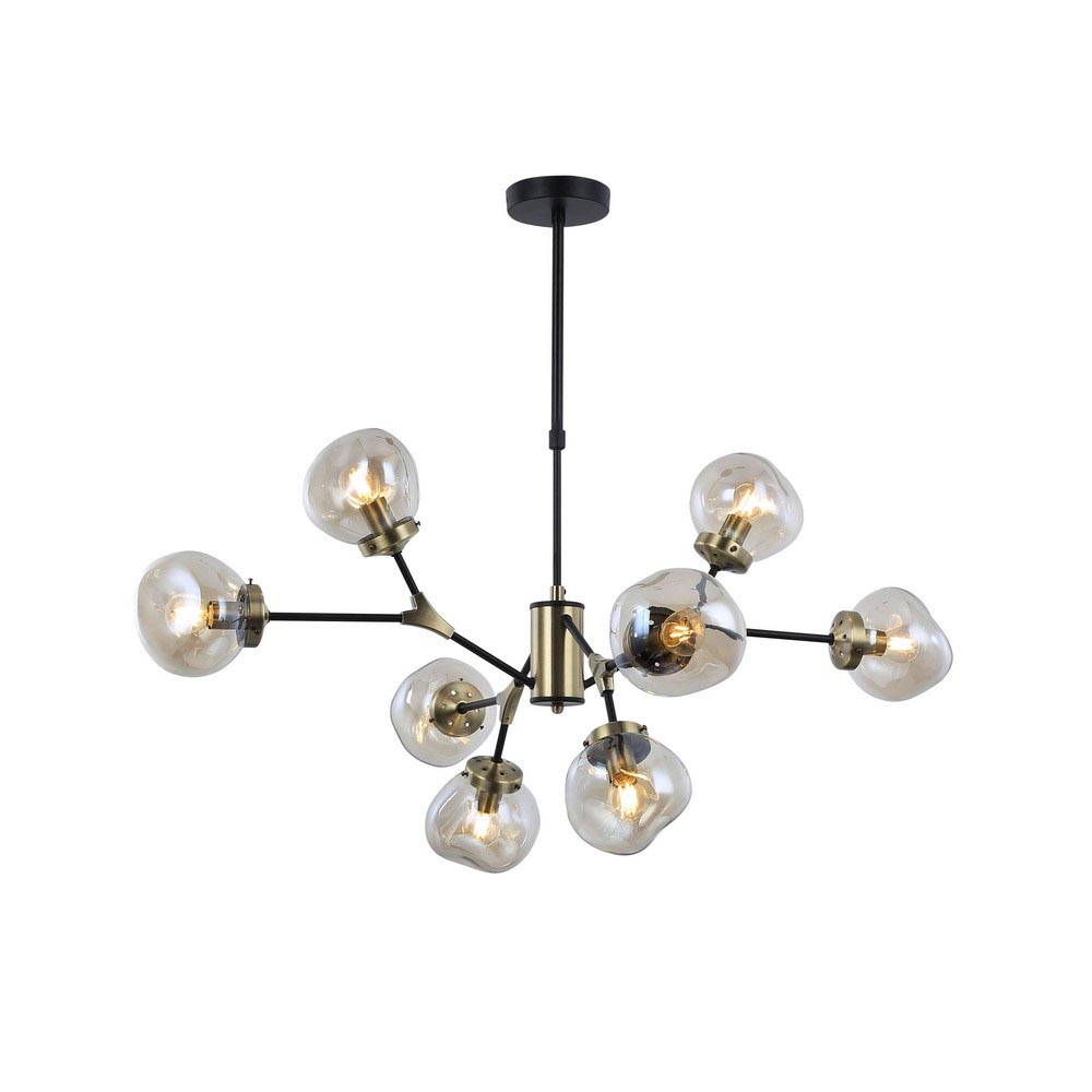 

Подвесная люстра Omnilux Crotone OML-95107-08, Черный, OML-95107-08 Crotone