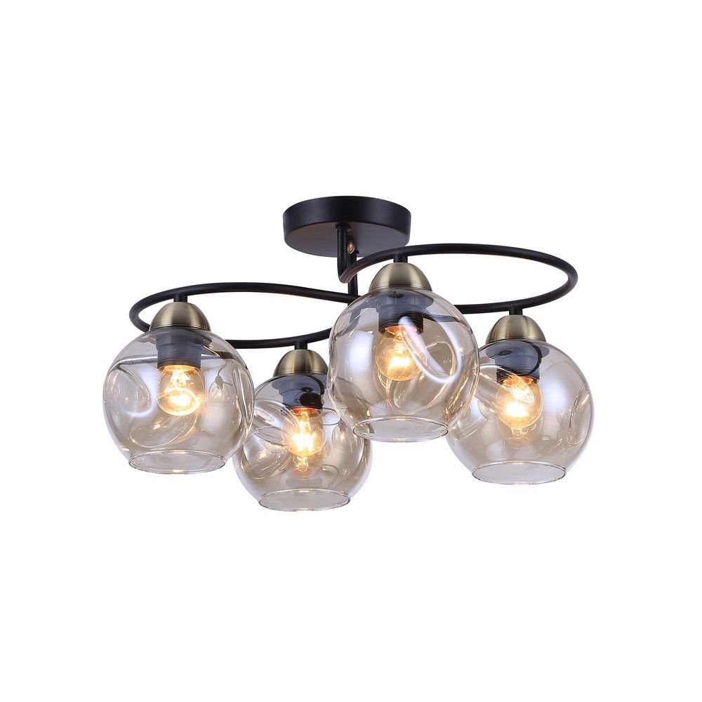 

Потолочная люстра Omnilux Carini OML-95007-04, Черный, OML-95007-04 Carini