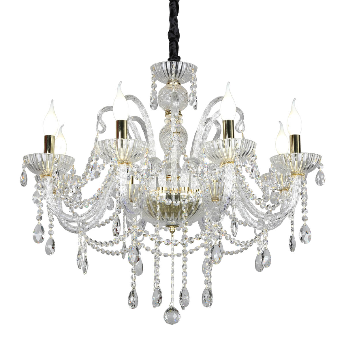 

Подвесная люстра Omnilux Bonaita OML-70103-08, Золотой, OML-70103-08 Bonaita