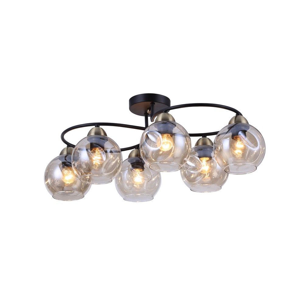 

Потолочная люстра Omnilux Carini OML-95007-06, Черный, OML-95007-06 Carini