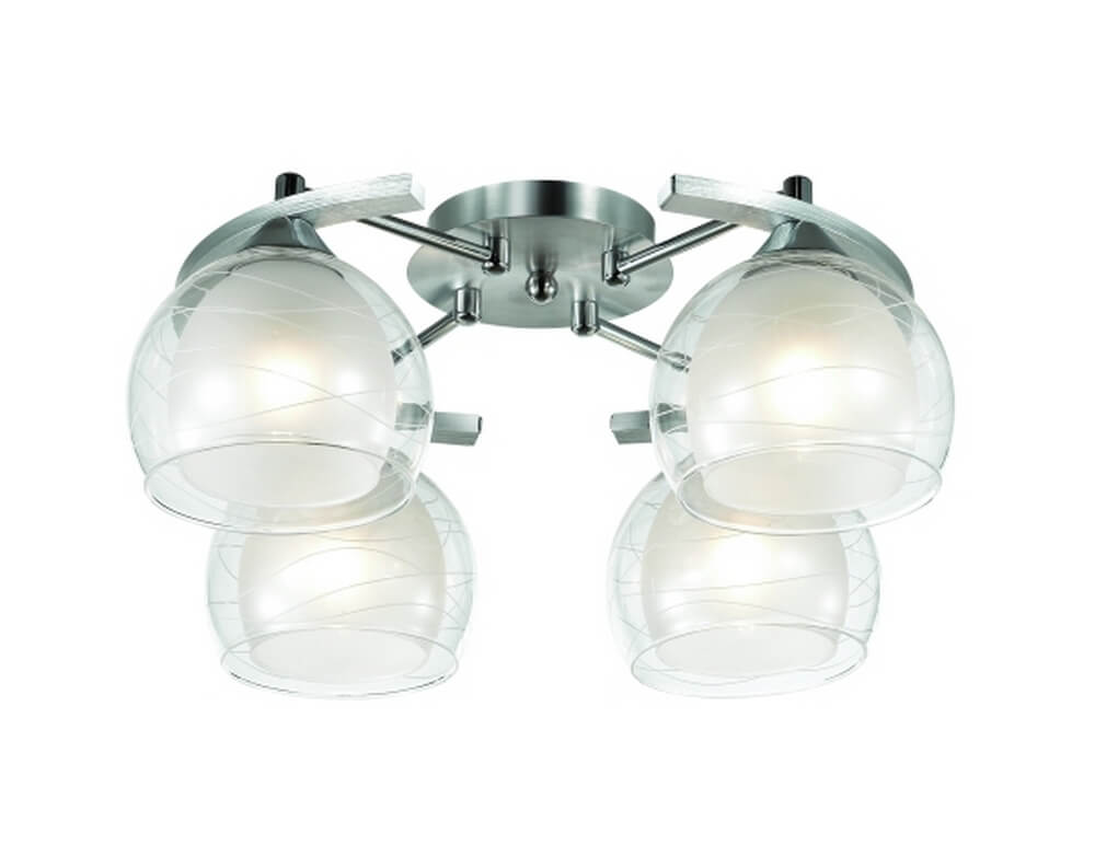 

Потолочная люстра Omnilux Saragossa OML-28303-04, Белый, OML-28303-04 Saragossa Chrome