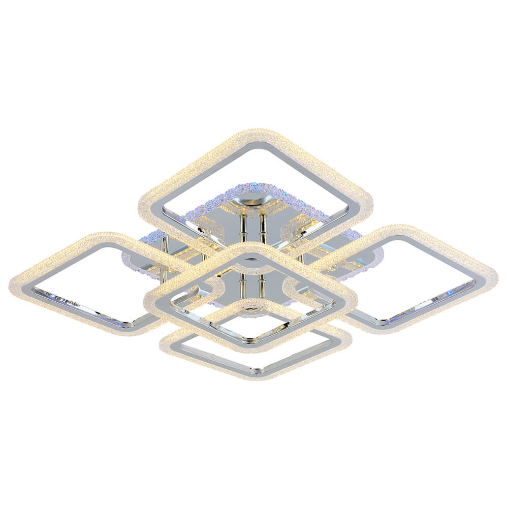 

Потолочная светодиодная люстра Profit Light 8087/4+1 CHR, Хром, 8087/4+1 CHR ()
