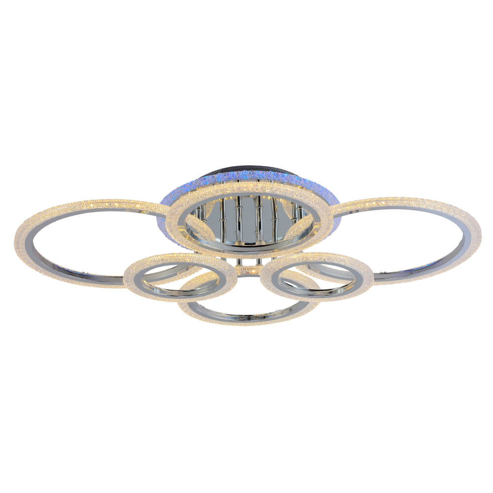 

Потолочная светодиодная люстра Profit Light 8086/6 CHR, Хром, 8086/6 CHR ()